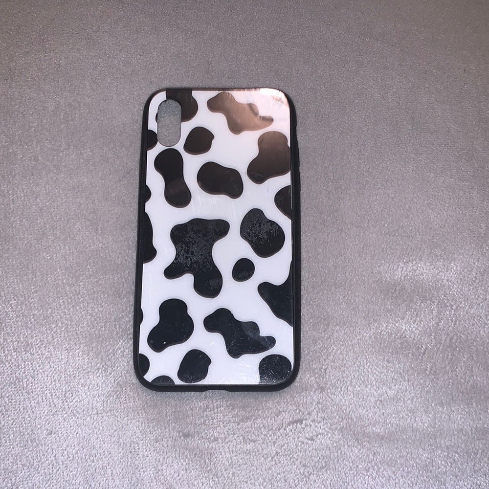 iPhone XR cow print case